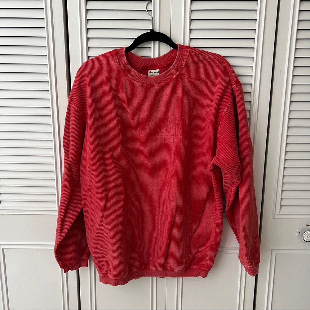 University of Maryland Red Corded Sweatshirt